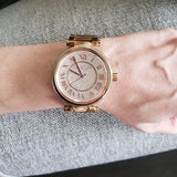 Michael Kors Skylar Rose Gold Dial Rose Gold Steel Strap Watch for Women - MK5868