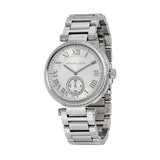 Buy Shop Michael Kors Skylar Silver Dial Silver Steel Strap Watch for Women - MK5866 USA Online