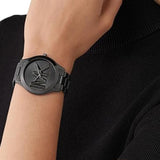 Buy Shop Michael Kors Slim Runway Analog Black Dial Black Steel Strap Watch For Women - MK4734 USA Online