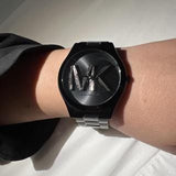 Buy Shop Michael Kors Slim Runway Analog Black Dial Black Steel Strap Watch For Women - MK4734 USA Online