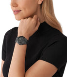 Buy Shop Michael Kors Slim Runway Analog Black Dial Black Steel Strap Watch For Women - MK4734 USA Online