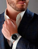 Buy Shop Michael Kors Slim Runway Analog Black Dial Silver Mesh Bracelet Watch For Men - MK8606 USA Online