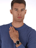 Buy Shop Michael Kors Slim Runway Analog Blue Dial Blue Leather Strap Watch For Men - MK8907 USA Online