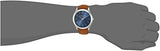 Buy Shop Michael Kors Slim Runway Analog Blue Dial Brown Leather Strap Watch For Men - MK8508 USA Online