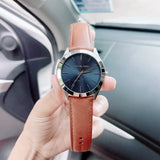 Buy Shop Michael Kors Slim Runway Analog Blue Dial Brown Leather Strap Watch For Men - MK8508 USA Online