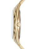 Buy Shop Michael Kors Slim Runway Analog Gold Dial Gold Steel Strap Watch For Women - MK3739 USA Online