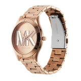 Buy Shop Michael Kors Slim Runway Analog Rose Gold Dial Rose Gold Steel Strap Watch For Women - MK4733 USA Online