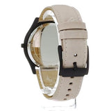 Buy Shop Michael Kors Slim Runway Black Dial Beige Leather Strap Watch For Men - MK8510 USA Online