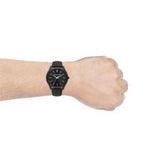 Buy Shop Michael Kors Slim Runway Black Dial Black Leather Strap Watch For Men - MK8908 USA Online