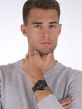 Buy Shop Michael Kors Slim Runway Black Dial Black Leather Strap Watch For Men - MK8908 USA Online