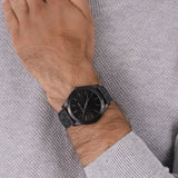 Buy Shop Michael Kors Slim Runway Black Dial Black Leather Strap Watch For Men - MK8908 USA Online