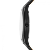 Buy Shop Michael Kors Slim Runway Black Dial Black Leather Strap Watch For Men - MK8908 USA Online