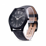 Buy Shop Michael Kors Slim Runway Black Dial Black Leather Strap Watch For Men - MK8908 USA Online