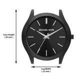 Buy Shop Michael Kors Slim Runway Black Dial Black Leather Strap Watch For Men - MK8908 USA Online