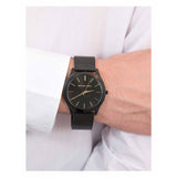 Buy Shop Michael Kors Slim Runway Black Dial Black Mesh Strap Watch for Women - MK8607 USA Online