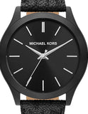 Buy Shop Michael Kors Slim Runway Black Dial Black Mesh Strap Watch for Women - MK8607 USA Online