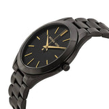 Buy Shop Michael Kors Slim Runway Black Dial Black Stainless Steel Strap Watch for Women - MK3221 USA Online