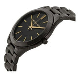 Buy Shop Michael Kors Slim Runway Black Dial Black Stainless Steel Strap Watch for Women - MK3221 USA Online