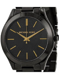Buy Shop Michael Kors Slim Runway Black Dial Black Stainless Steel Strap Watch for Women - MK3221 USA Online