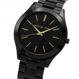 Buy Shop Michael Kors Slim Runway Black Dial Black Stainless Steel Strap Watch for Women - MK3221 USA Online