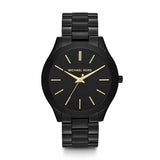 Buy Shop Michael Kors Slim Runway Black Dial Black Stainless Steel Strap Watch for Women - MK3221 USA Online