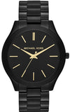 Buy Shop Michael Kors Slim Runway Black Dial Black Stainless Steel Strap Watch for Women - MK3221 USA Online