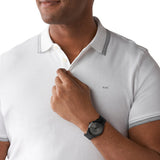 Buy Shop Michael Kors Slim Runway Black Dial Black Steel Strap Watch for Men - MK8507 USA Online