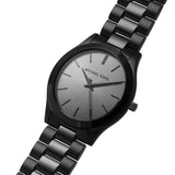 Buy Shop Michael Kors Slim Runway Black Dial Black Steel Strap Watch for Men - MK8507 USA Online