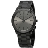 Buy Shop Michael Kors Slim Runway Black Dial Black Steel Strap Watch for Men - MK8507 USA Online