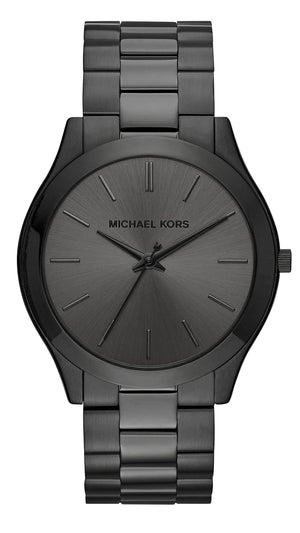 Buy Shop Michael Kors Slim Runway Black Dial Black Steel Strap Watch for Men - MK8507 USA Online