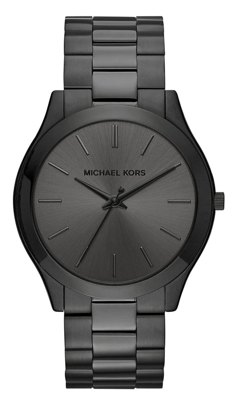 Buy Shop Michael Kors Slim Runway Black Dial Black Steel Strap Watch for Men - MK8507 USA Online
