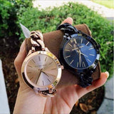 Buy Shop Michael Kors Slim Runway Black Dial Black Steel Strap Watch for Women - MK3317 USA Online