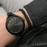 Buy Shop Michael Kors Slim Runway Black Dial Black Steel Strap Watch for Women - MK3317 USA Online