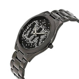 Buy Shop Michael Kors Slim Runway Black Dial Black Steel Strap Watch for Women - MK3589 USA Online