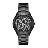 Buy Shop Michael Kors Slim Runway Black Dial Black Steel Strap Watch for Women - MK3589 USA Online