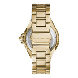 Buy Shop Michael Kors Slim Runway Black Dial Gold Steel Strap Watch for Women - MK3803 USA Online