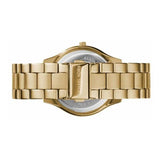 Buy Shop Michael Kors Slim Runway Black Dial Gold Steel Strap Watch for Women - MK3803 USA Online