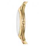 Buy Shop Michael Kors Slim Runway Black Dial Gold Steel Strap Watch for Women - MK3803 USA Online