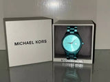 Buy Shop Michael Kors Slim Runway Blue Dial Blue Steel Strap Watch For Women - MK4525 USA Online