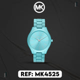 Buy Shop Michael Kors Slim Runway Blue Dial Blue Steel Strap Watch For Women - MK4525 USA Online