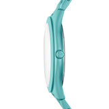 Buy Shop Michael Kors Slim Runway Blue Dial Blue Steel Strap Watch For Women - MK4525 USA Online
