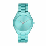 Buy Shop Michael Kors Slim Runway Blue Dial Blue Steel Strap Watch For Women - MK4525 USA Online
