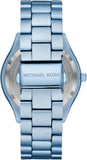 Buy Shop Michael Kors Slim Runway Blue Dial Blue Steel Strap Watch For Women - MK4548 USA Online