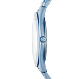 Buy Shop Michael Kors Slim Runway Blue Dial Blue Steel Strap Watch For Women - MK4548 USA Online