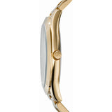 Buy Shop Michael Kors Slim Runway Blue Dial Gold Steel Strap Watch for Women - MK3265 USA Online