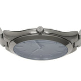 Buy Shop Michael Kors Slim Runway Blue Dial Grey Steel Strap Watch For Men - MK8584 USA Online