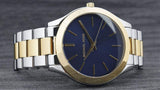 Buy Shop Michael Kors Slim Runway Blue Dial Two Tone Steel Strap Watch for Women - MK3479 USA Online