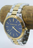 Buy Shop Michael Kors Slim Runway Blue Dial Two Tone Steel Strap Watch for Women - MK3479 USA Online
