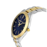 Buy Shop Michael Kors Slim Runway Blue Dial Two Tone Steel Strap Watch for Women - MK3479 USA Online