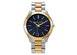 Buy Shop Michael Kors Slim Runway Blue Dial Two Tone Steel Strap Watch for Women - MK3479 USA Online